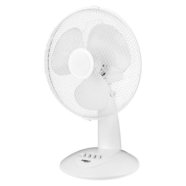 NEO TOOLS Tischventilator 45W - 70° Oszillation, 3 Geschwindigkeiten, 50 m³/min Luftstrom, Leiser Be
