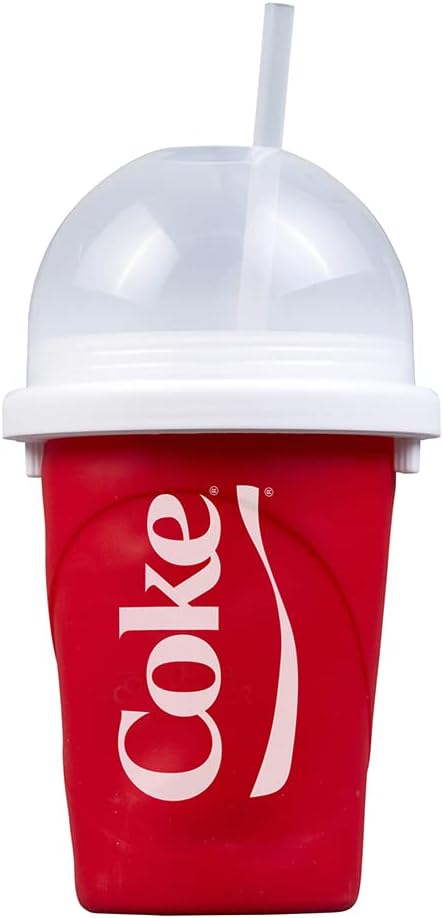 Slushy Maker Chillfactor Magic Freez | Slush Ice Becher mit Strohhalmlöffel | Eisbecher Alternative