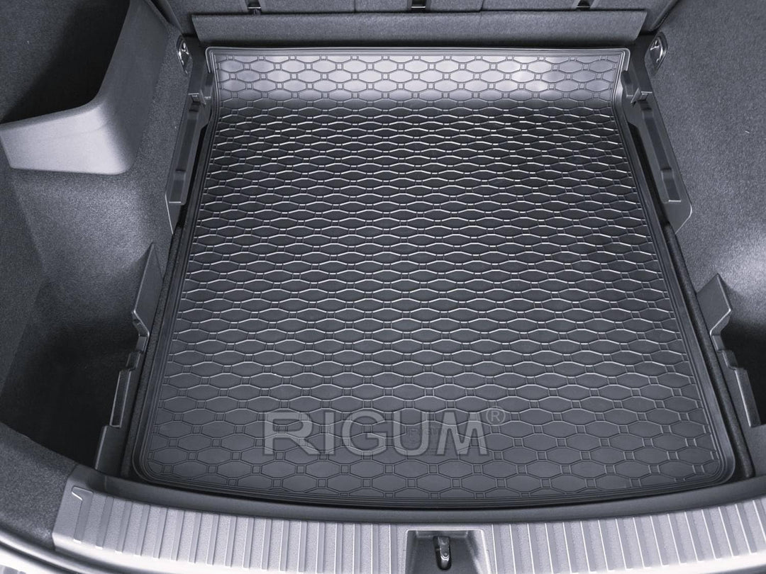Gummi Kofferraummatte passend für Skoda Kodiaq II ab 12/2023/VW Tayron ab 2024 (5-Sitzer) mit höhenv