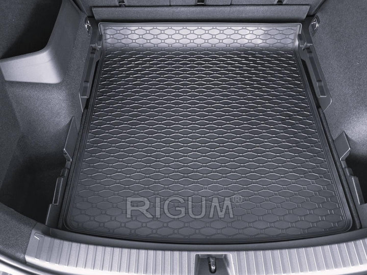 Gummi Kofferraummatte passend für Skoda Kodiaq II ab 12/2023/VW Tayron ab 2024 (5-Sitzer) mit höhenv