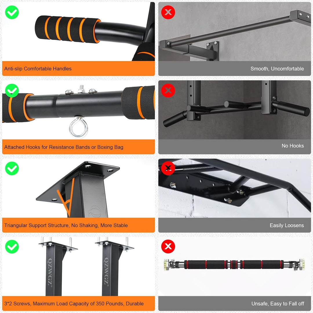 Höhenverstellbare Klimmzugstange für die Decke, robuste Klimmzugstange, Balkenhalterung, Klimmzugsta