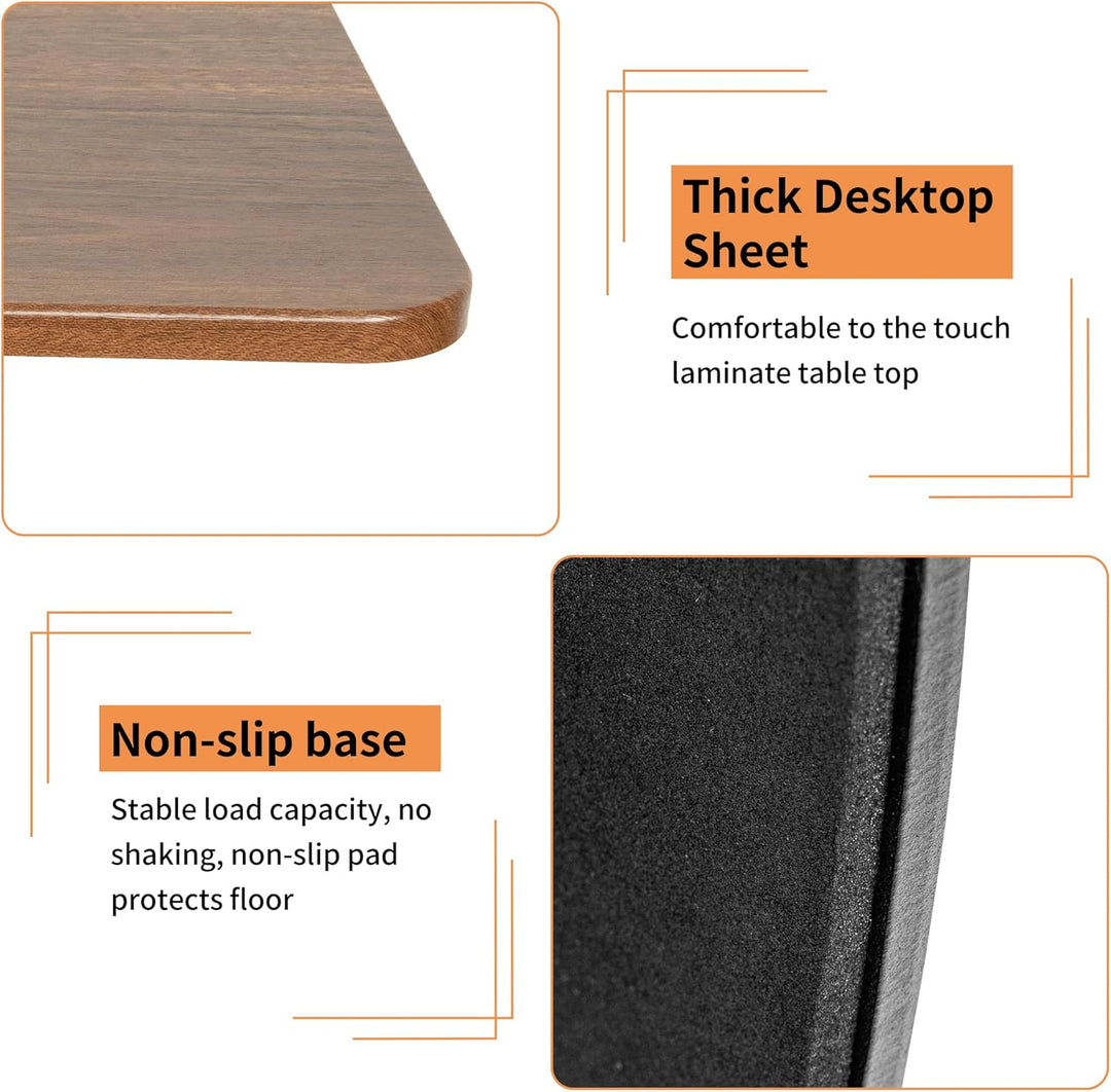 AKOZLIN Höhenverstellbarer Laptop-Ständer (45,7-121,9 cm) & Betttisch – Tragbares Holztablett Schrei