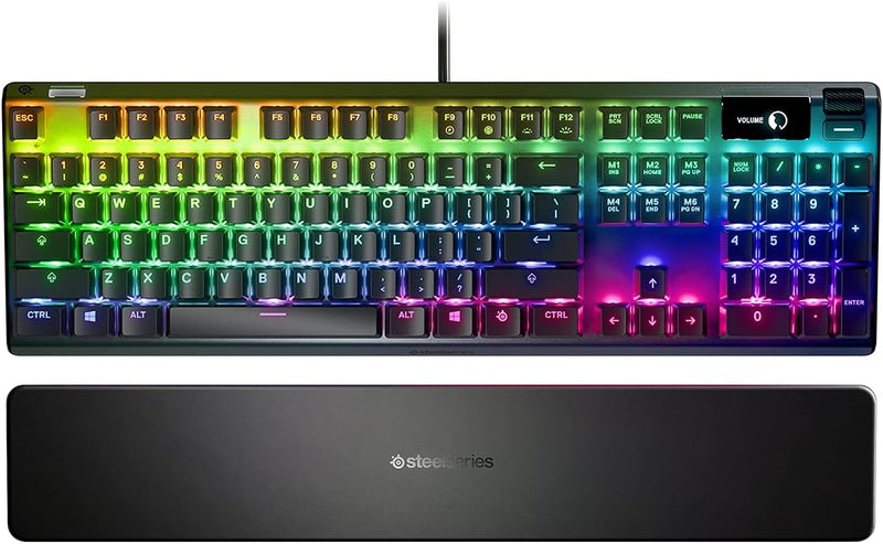 SteelSeries Apex 7 - Mechanische Gaming-Tastatur – OLED Smart Display – Rot Schalter – Amerikanisch