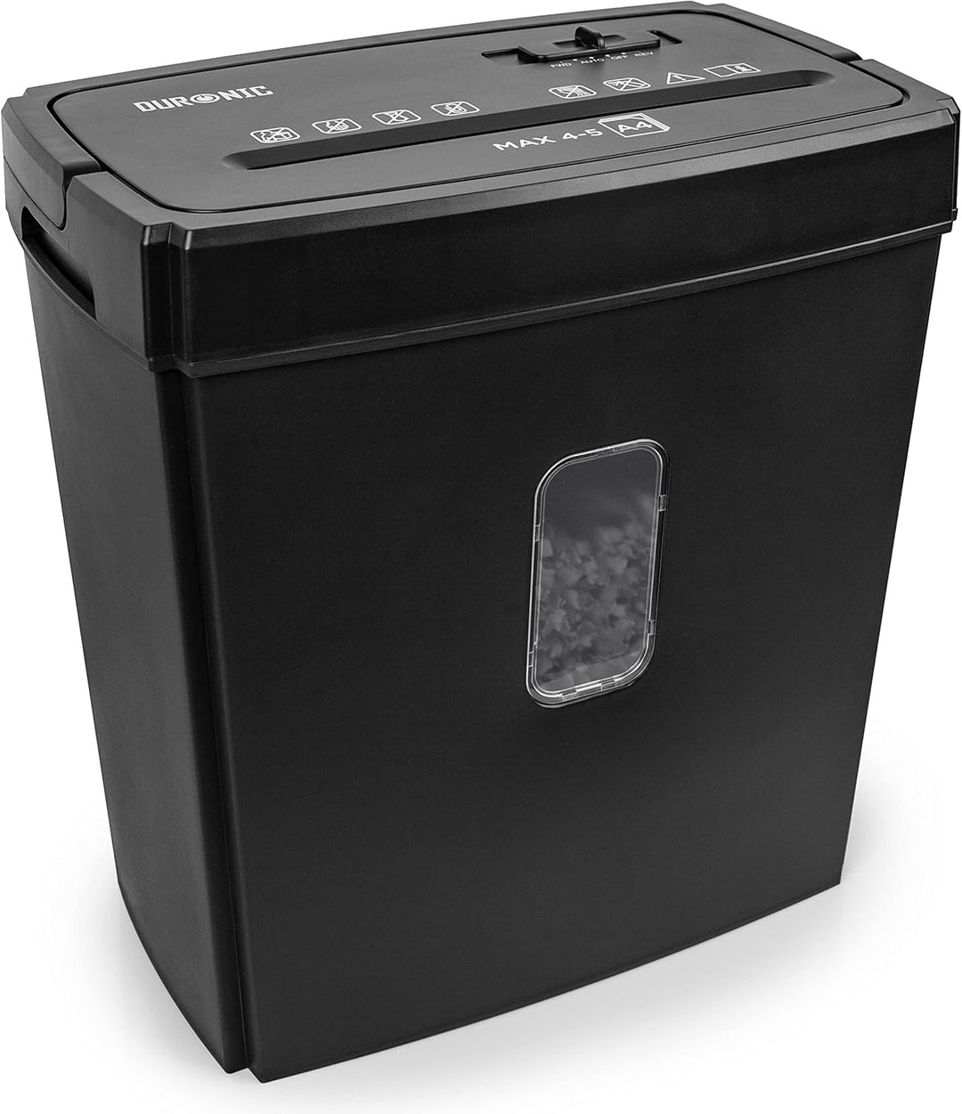 Duronic PS657 Aktenvernichter | 5 x A4 Blatt | 15 Liter Papierkorb | 170 Watt | Kreuzschnitt Schredd