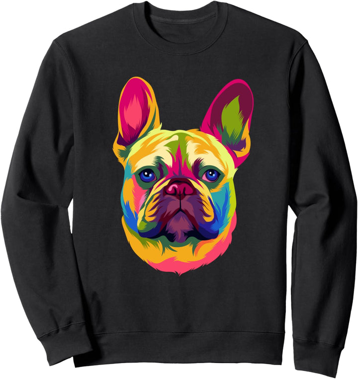 Pop Art French Bulldog Französische Bulldogge Frenchie Sweatshirt