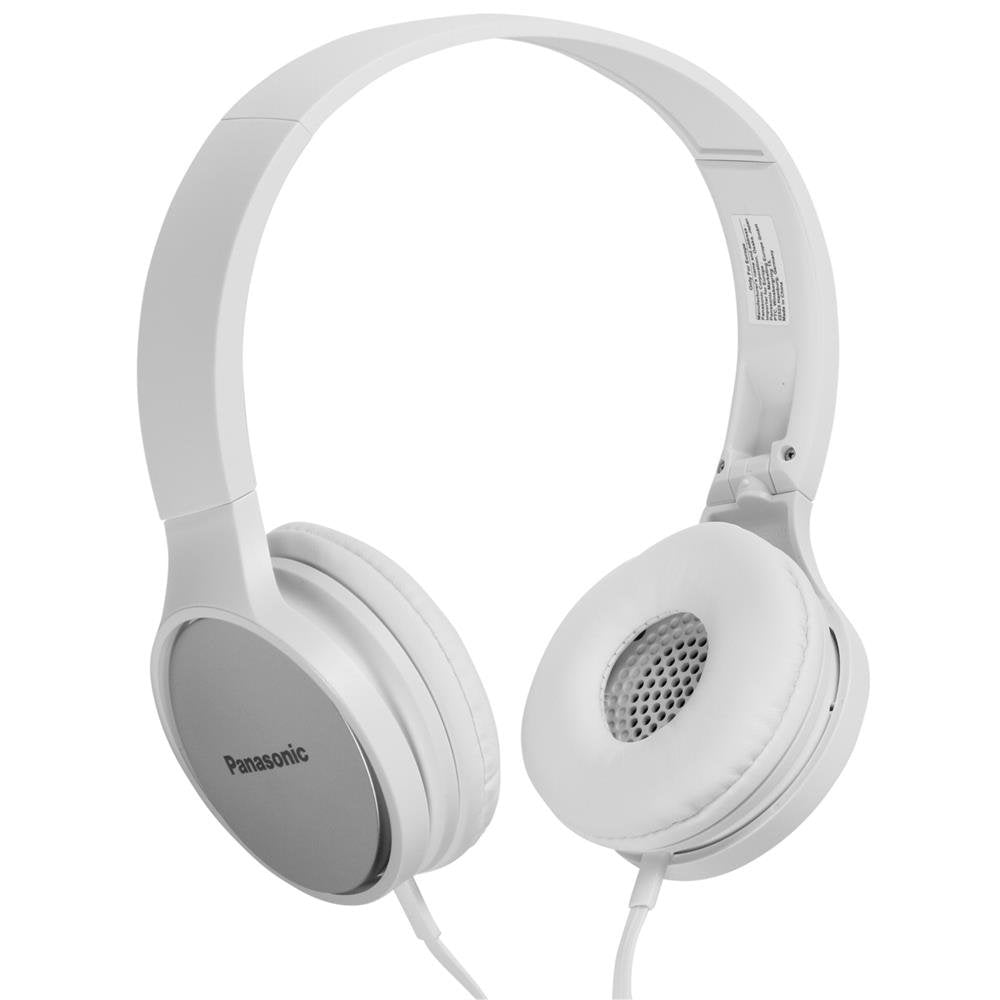 Panasonic RP-HF300ME-W On-Ear Kopfhörer (Mikrofon, Controller, zusammenfaltbar, 10-25.000 Hz, 1,2 m