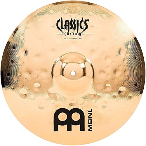 Meinl Cymbals Classics Custom Extreme Metal Crash 16 Zoll (Video) Schlagzeug Becken (40,64cm) B12 Br
