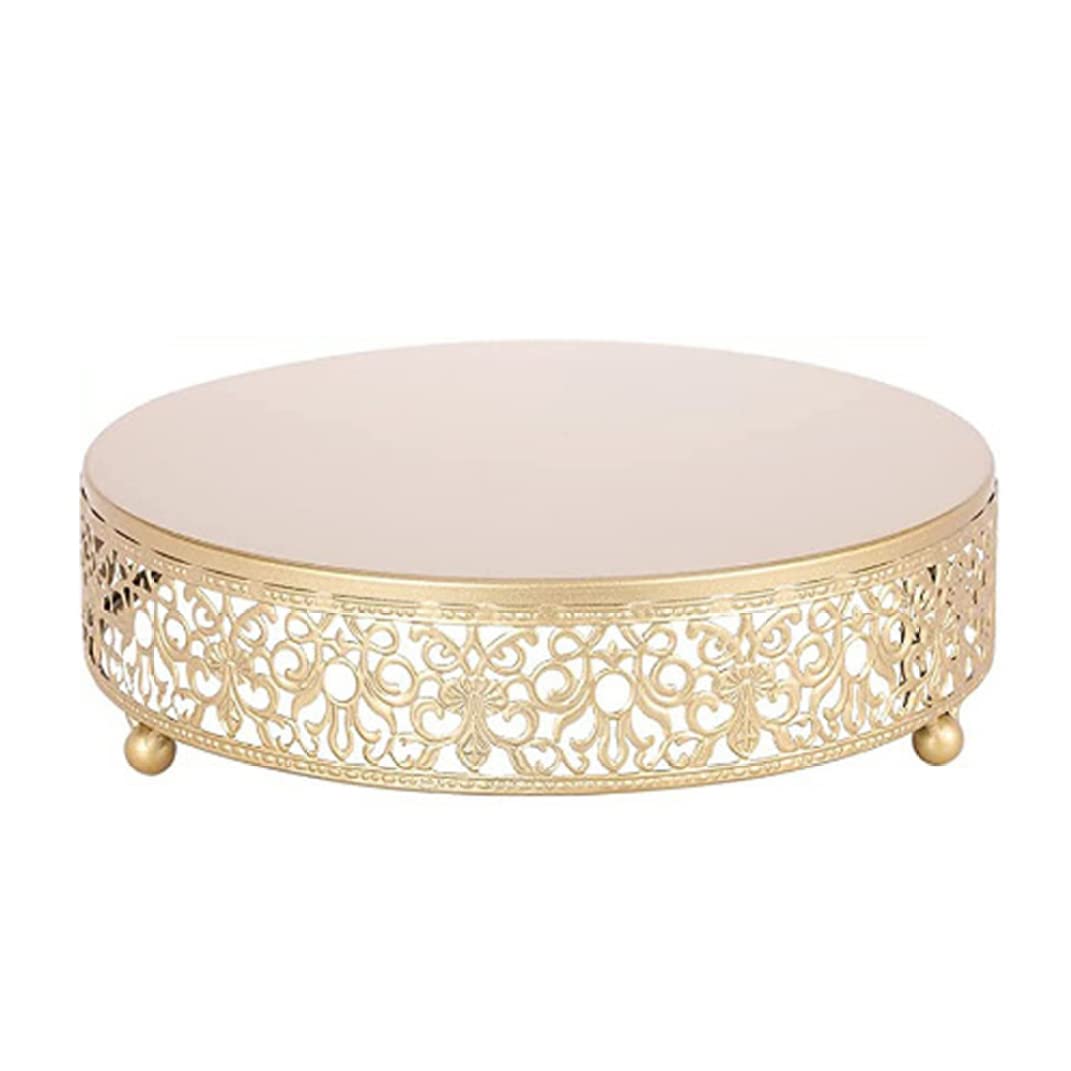 Gold Cake Stand Metal Cupcake Display Stand Glossy Metallic Finish Holder für Hochzeit Geburtstag Na