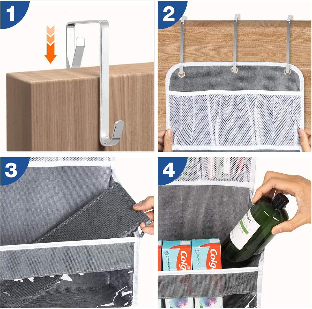 Küchenschrank Organizer Tür mit 5 Fächern - Schuhregal Tür Hängend für Bad, Küche, Kinderzimmer - Hä