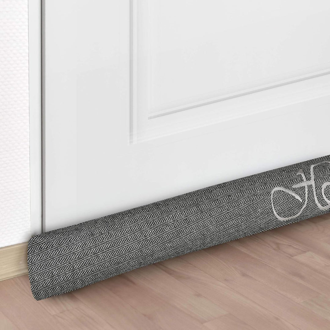 Beautissu 2er Set Zugluftstopper 90 cm lang Tuuli HO - Windstopper als Türvorleger, Haustür Rolle un