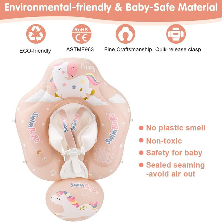 Schwimmring Baby ab 6-36 Monate, Schwimmring mit Sonnendach Entfernbar, Aufblasbare Schwimmtrainer m