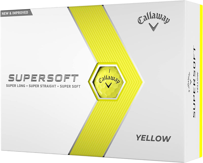 Callaway Supersoft Golfbälle 2023 Gelb, Gelb