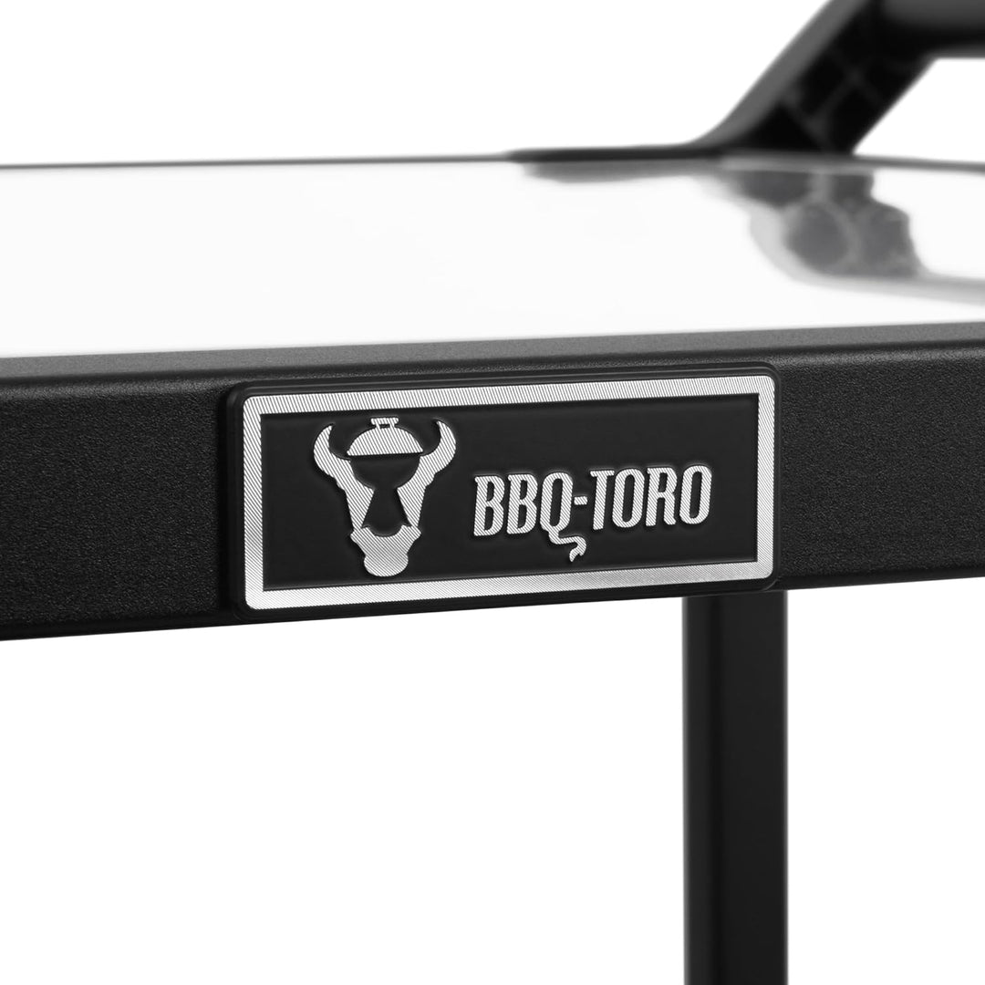 BBQ-Toro Grillwagen 94 x 61 x 90 cm | Schwarz | Grilltisch mit grosser Arbeitsfläche | Grill Beistel