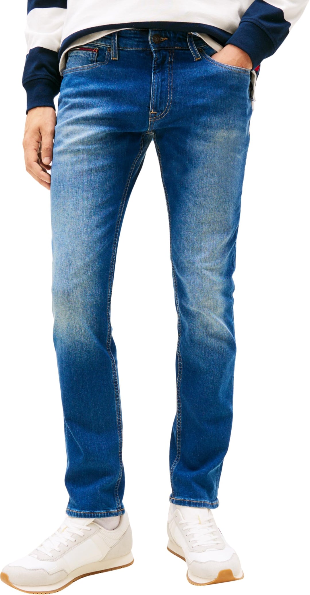 Tommy Hilfiger Herren Scanton Slim Wmbs Jeans 38W / 30L Wilson Mid Blue Stretch, 38W / 30L Wilson Mi