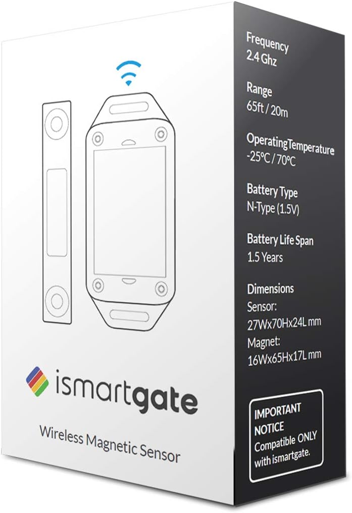 Ismartgate drahtloser magnetischen sensor: Zusätzlicher drahtloser wasserdichter Magnetsensor für is