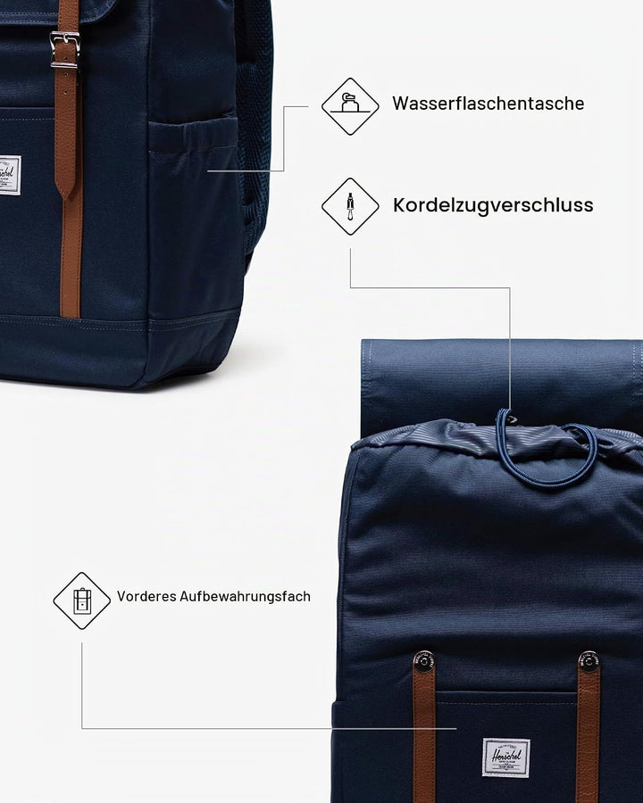 Herschel Retreat Rucksack, Blau