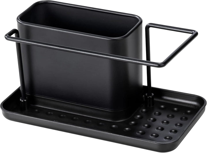 WENKO Spülorganizer Mod. Orio, Spülcaddy mit Behälter aus rostfreiem Edelstahl abnehmbar, stabile Bo