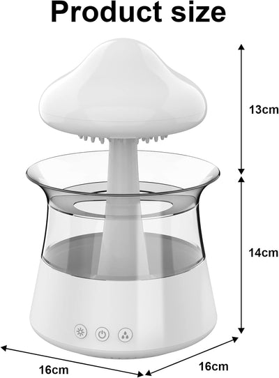 Wolkenluftbefeuchter, Rain Cloud Humidifier mit Fernbedienung,Diffusor für ätherisches Öl mit 7 Farb