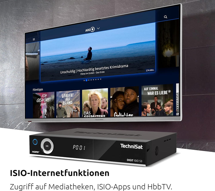 TechniSat DIGIT ISIO S3 - HD Sat-Receiver mit Twin-Tuner (HDTV, DVB-S2, PVR Aufnahmefunktion via USB