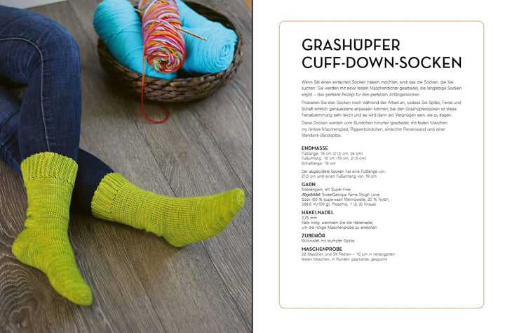 Stylische Socken selbst häkeln: Neue Ideen für Einsteiger und Fortgeschrittene, Taschenbuch