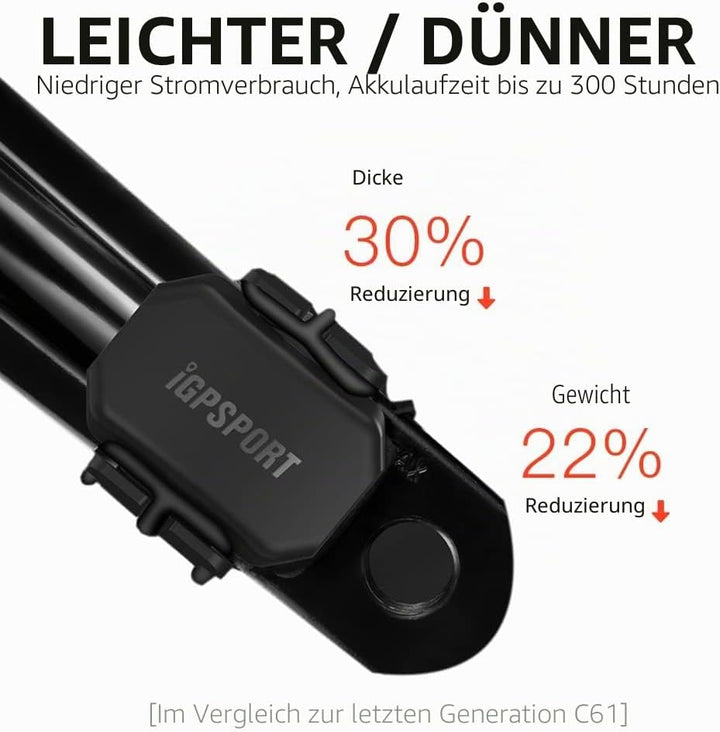 Bike Computer Wireless GPS, Bike Speedometer with 2.6 Inch Huge Screen Auto Backlight, 40H Battery L