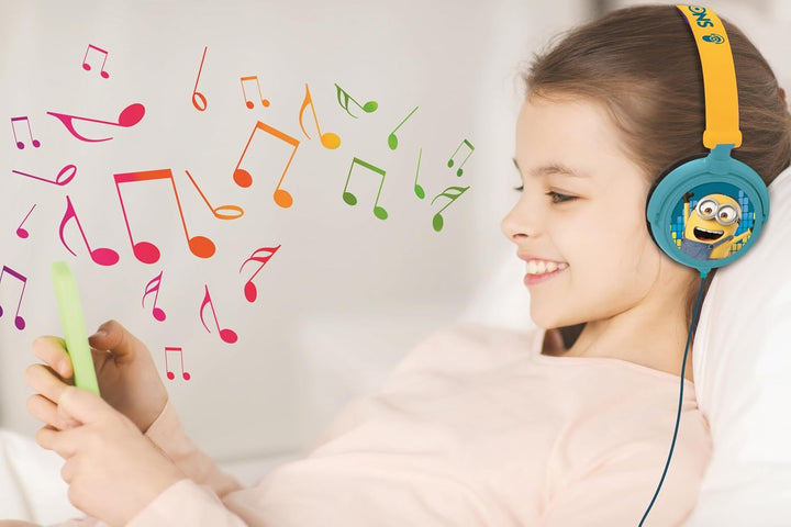 Lexibook, Ich - Einfach unverbesserlich Minions, Stereo-Kopfhörer, kindersichere Lautstärke, klappba