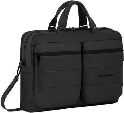 PIQUADRO Male/Female/Unisex Gio Laptop-Ordner 15,6 Zoll, Schwarz