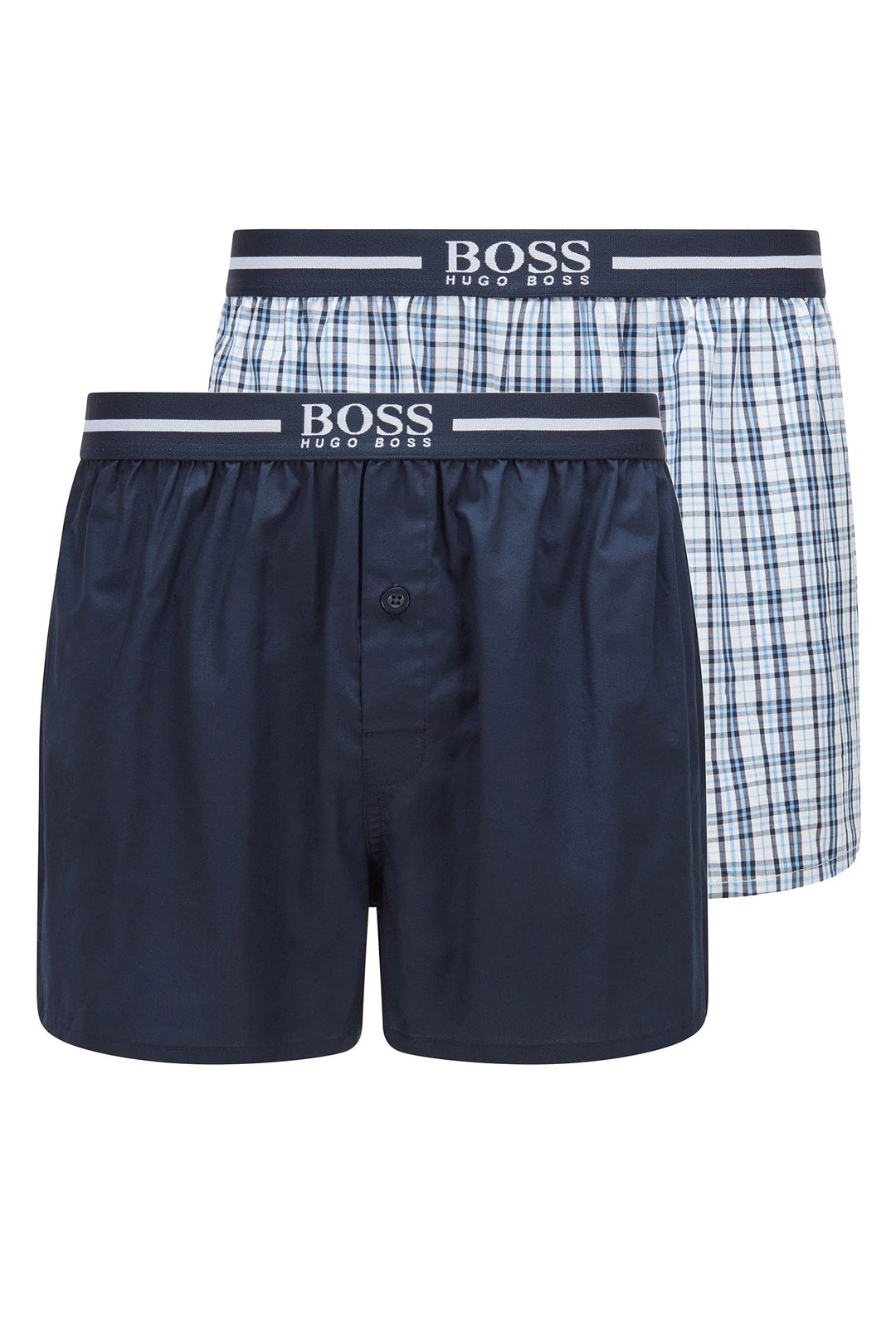 BOSS Herren Boxershorts, 2er Pack M Dark Blue405, M Dark Blue405