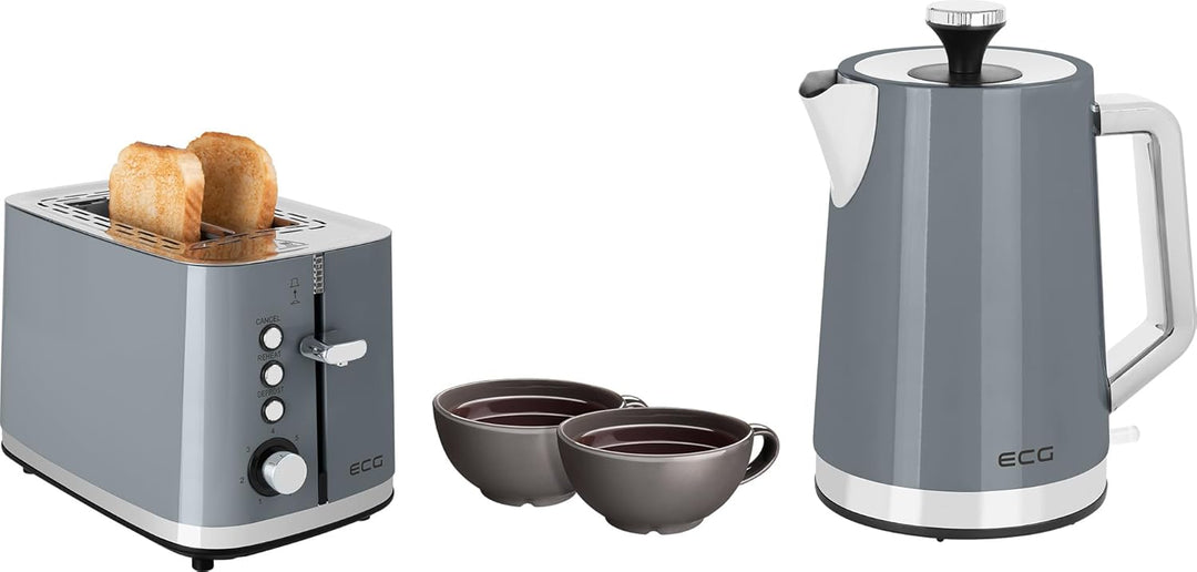 ECG RK 1766 Vintage Scuro 1.7 Liter Grau, 1.7 Liter Grau