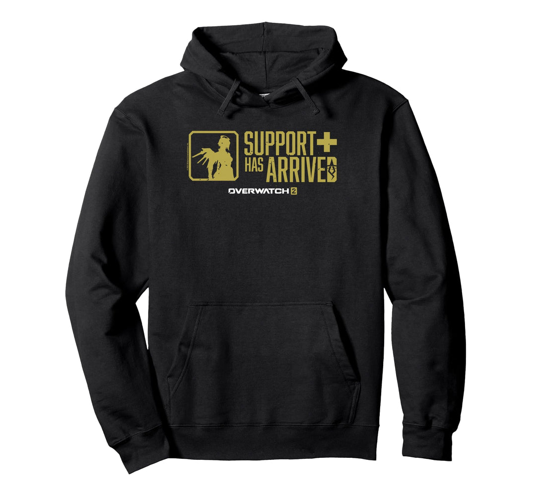 Overwatch 2 Mercy Support Has Arrived Logo Pullover Hoodie