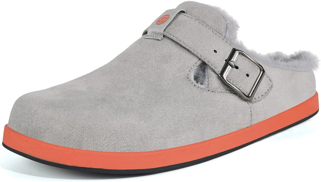 Sisttke Hausschuhe Herren Damen Lined Clogs Wildleder Flauschige Gefüttert Pantoffeln Wärme Slipper