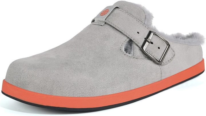 Sisttke Hausschuhe Herren Damen Lined Clogs Wildleder Flauschige Gefüttert Pantoffeln Wärme Slipper