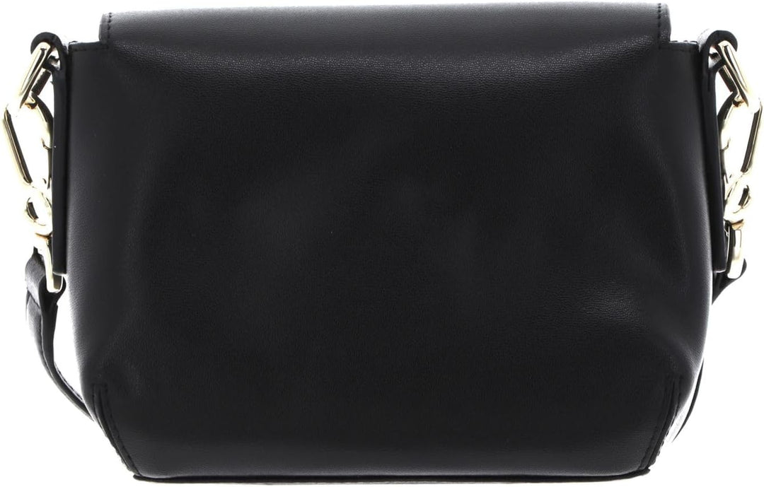Mandarina Duck Damen Luna Schultertasche, 20x14,5x10 (L x H x W) Schwarz, Schwarz