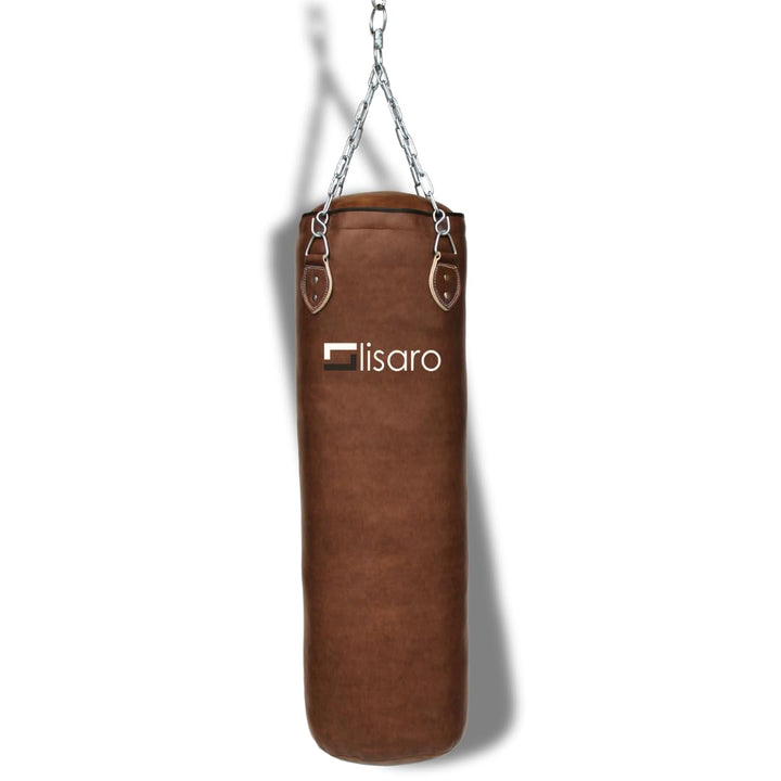 Lisaro Profi Boxsack 120/150 cm gefüllt/ungefüllt | Sandsack in Studioqualität für Boxen, Kickboxen
