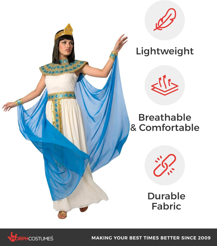 Morph Cleopatra Kostüm für Damen, Ägyptisches Thema, Perfekt für Partys und Events, S, S