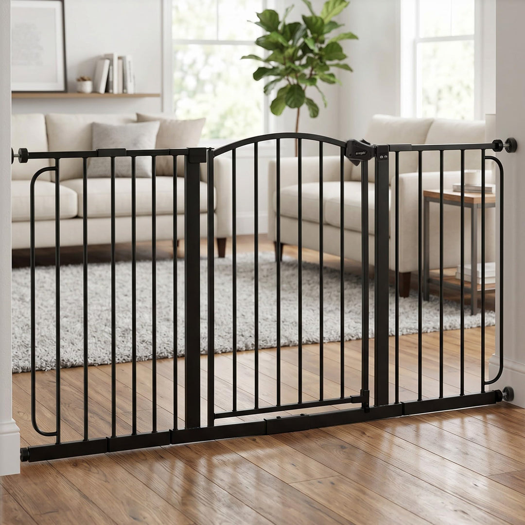 Regalo Arched Decore Easy Step Extra Wide Baby Gate