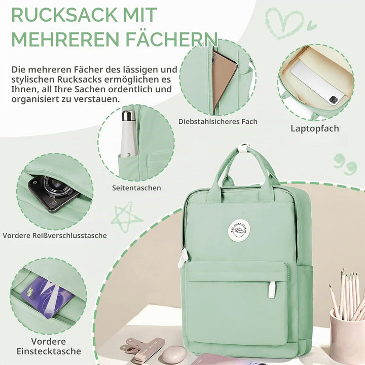 HYC00 Schultaschen Schulrucksack Teenager Mädchen Jungen Schulranzen College-Rucksack Schultasche Mä