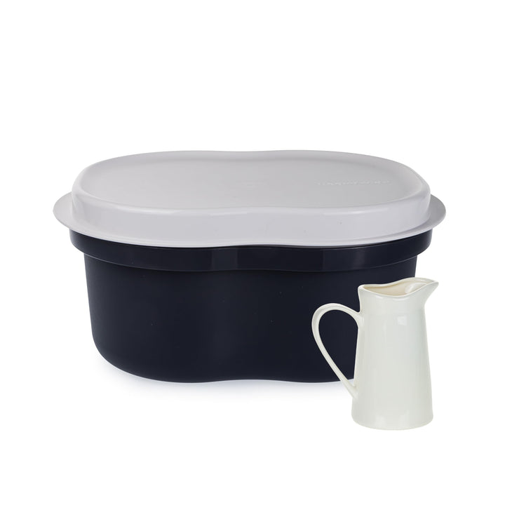 TW kleiner Laibwächter schwarz weiss Brotbehälter Brotkasten BrotMax Brot Brötchen (inkl. Allegra 27