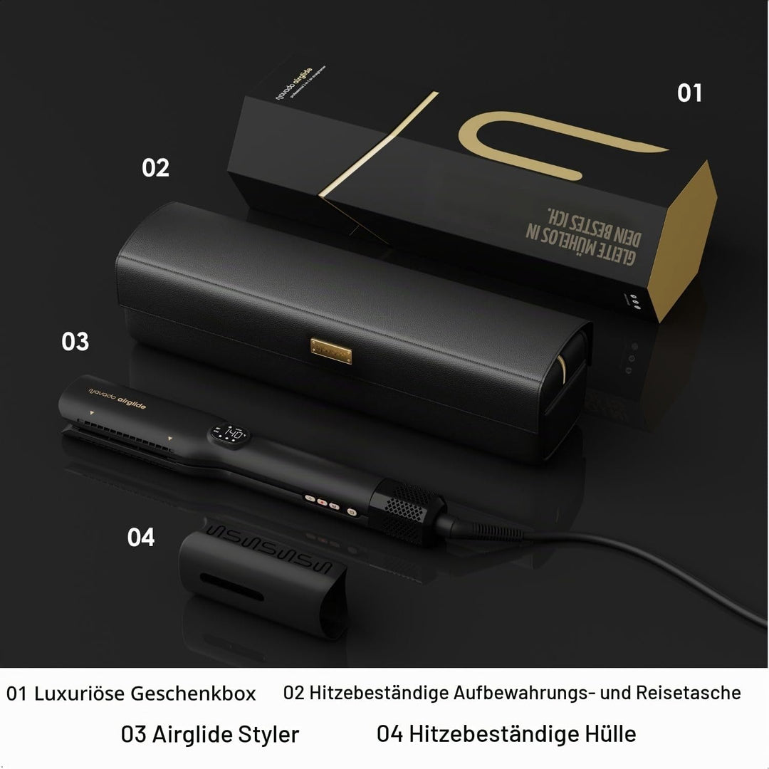 Airglide Airstraight - Glätteisen Wet-to-Dry - Haartrockner & Haarglätter 2-in-1 - Coldshot - Altern