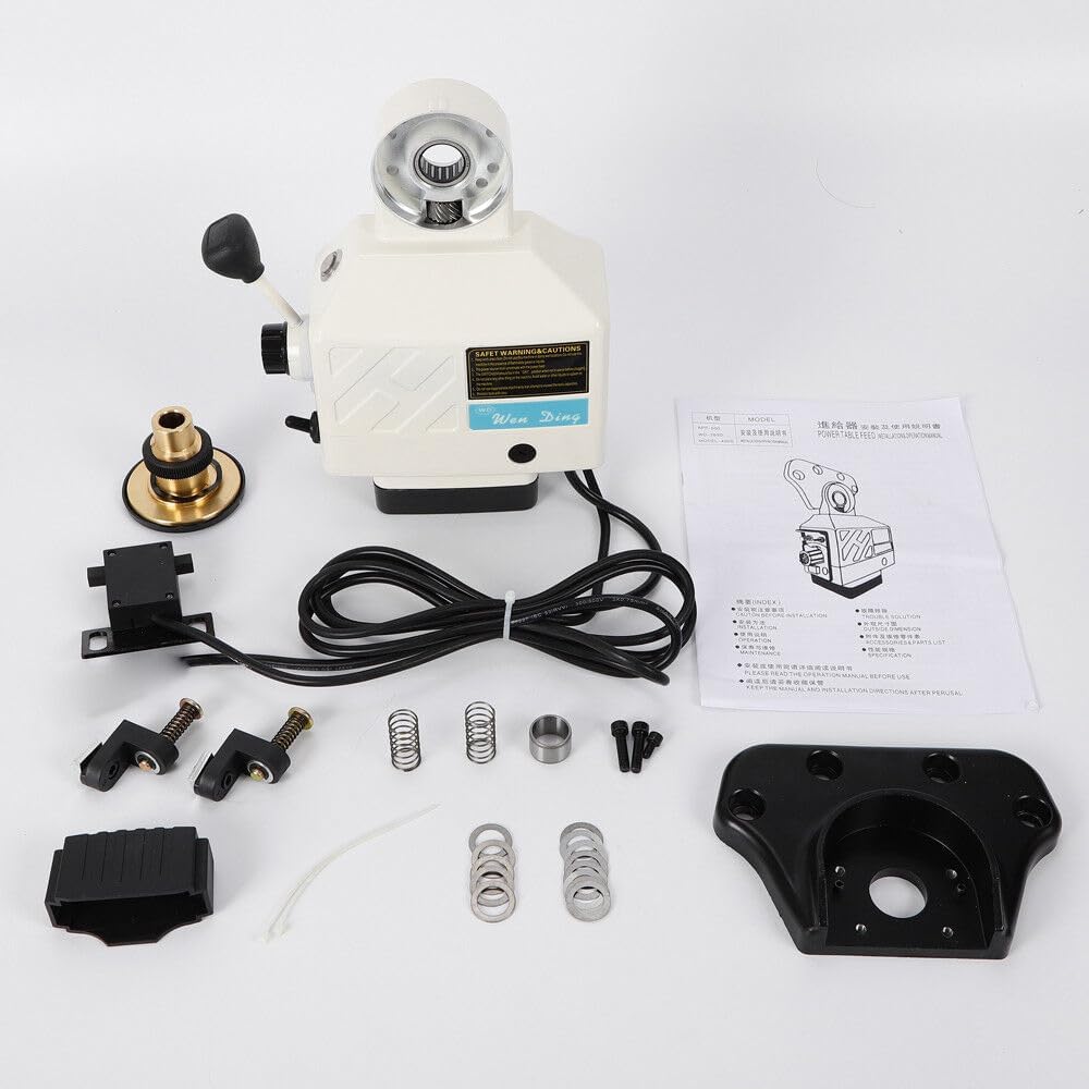 220V X-Achse Fräsmaschinentisch, Vorschubmotor, X-Achse Krafttischvorschub mit Zubehör für Fräsmasch