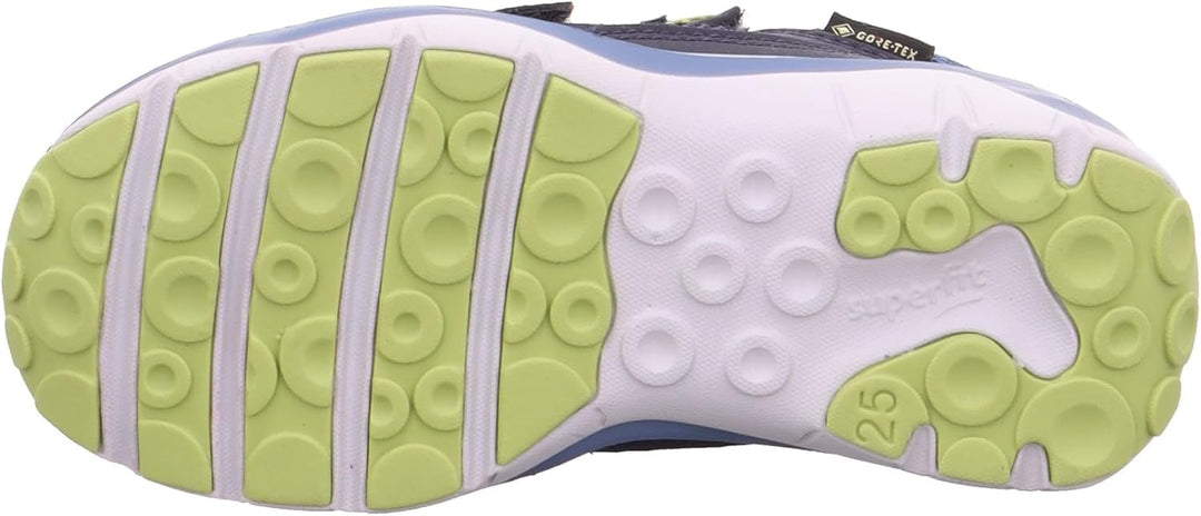 Superfit Jungen SPORT5 leicht gefütterte Gore-Tex Sneaker 24 EU Weit Blau Hellgrün 8030, 24 EU Weit