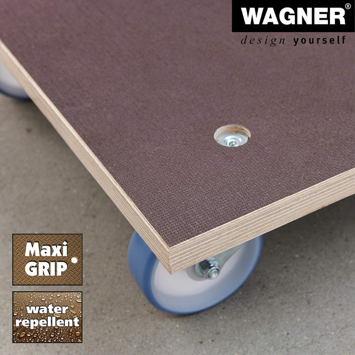 Wagner Transporthilfe MM 1145 I 59 x 49 x 15 cm - Tragkraft 500 kg - Multiplex - für schwer beladene