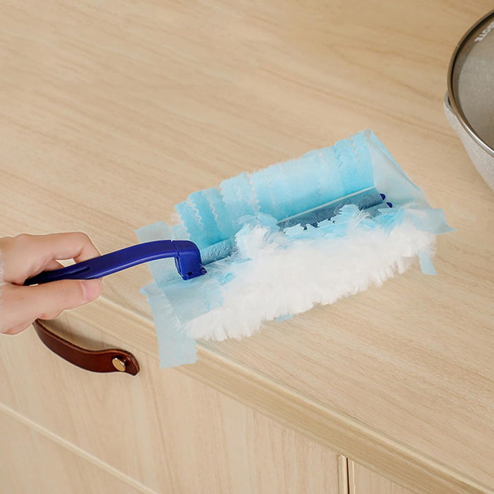 20 Stück Staubmagnet Duster mit 1 Handgriff, Staubtuch Antistatisch Nachfüllung, Reinigungsstaub Sta