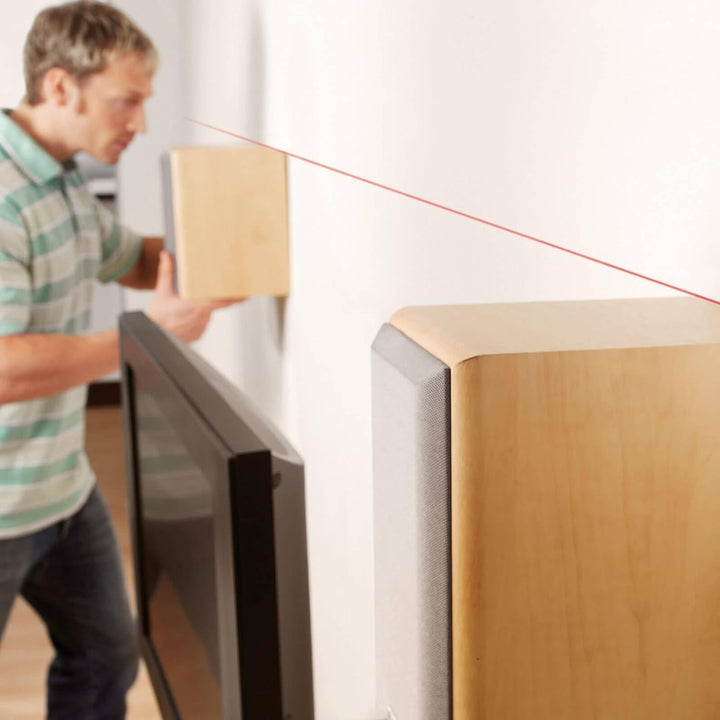 Bosch Laser-Wasserwaage EasyLevel mit Wandhalterung (Laserlinie zur flexiblen Ausrichtung an Wänden