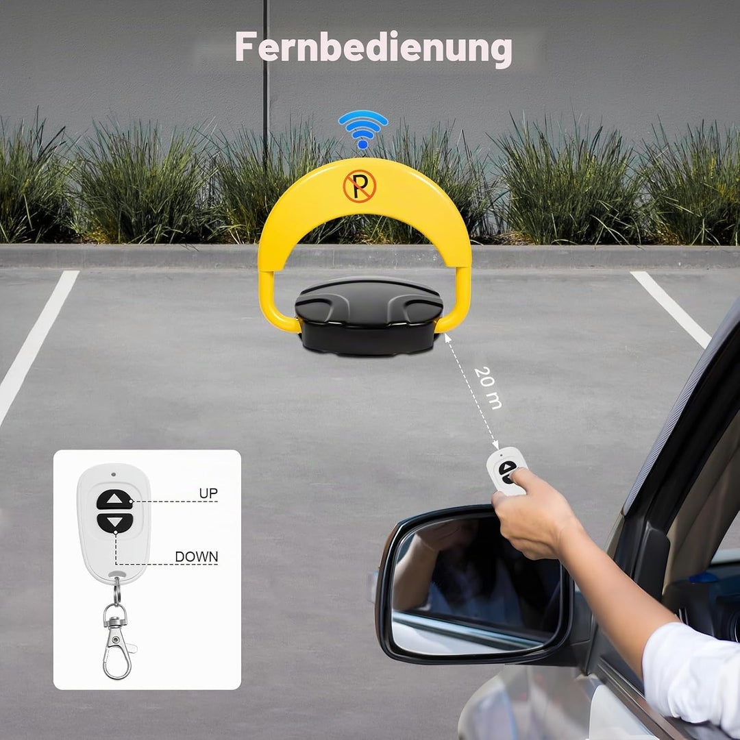 Parkplatzsperre, Parksperre mit Fernbedienung, Parkplatzsperre klappbar, Parkplatz Absperrung, Parkp