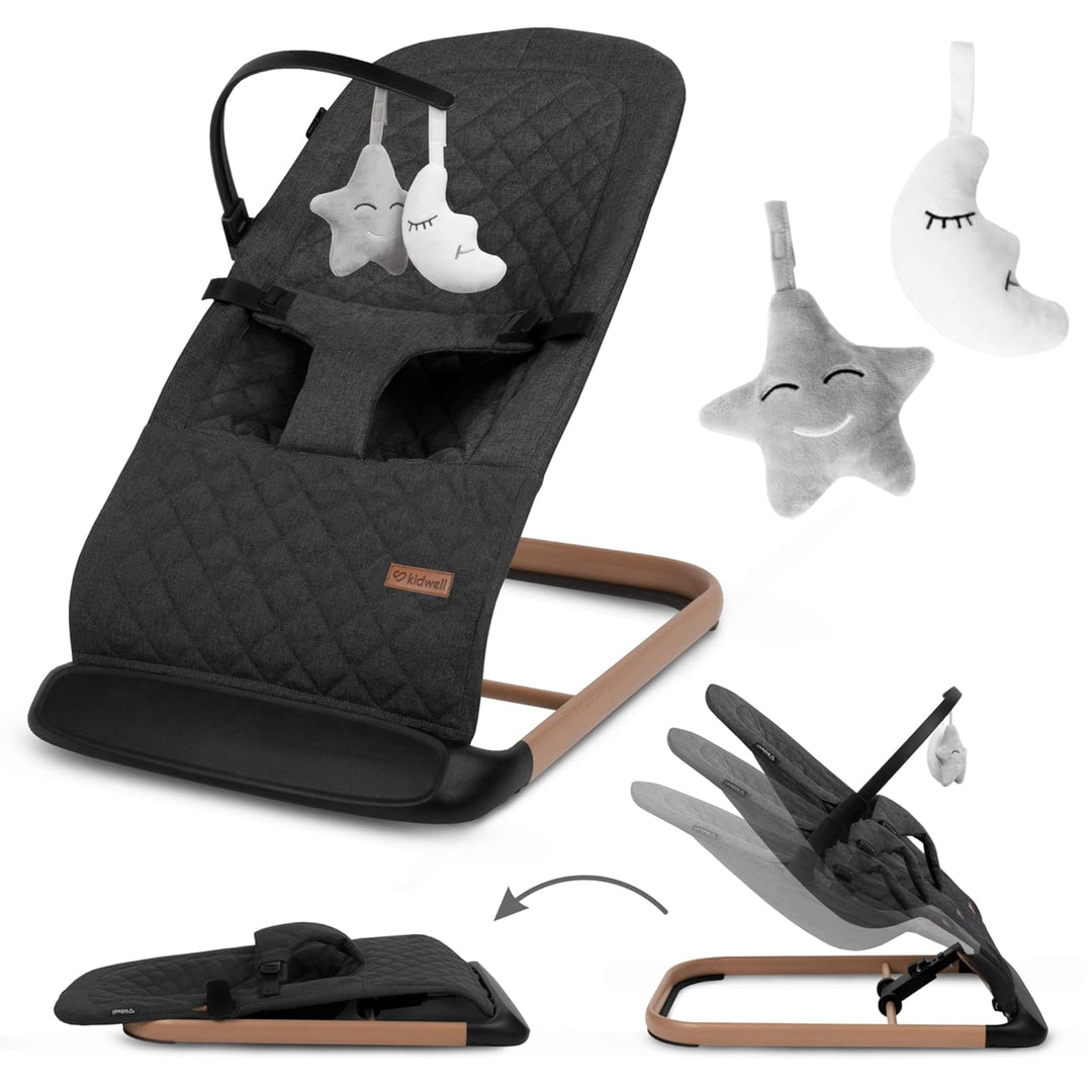 COIL Babywippe – Verstellbare, Ergonomische Baby Wippe ab Geburt bis 9 kg – Tragbare, Schaukelstuhl