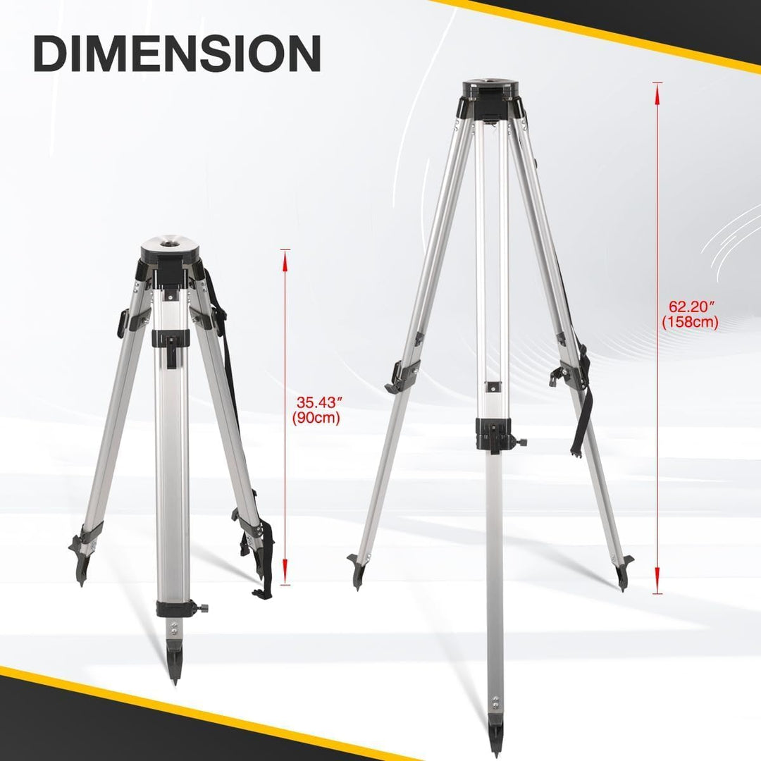 3M Teleskop-Nivellierlatte &amp; Vermessungsstativ-Set, Hochleistungs-Vermessungsset (3 Meter Reichweite
