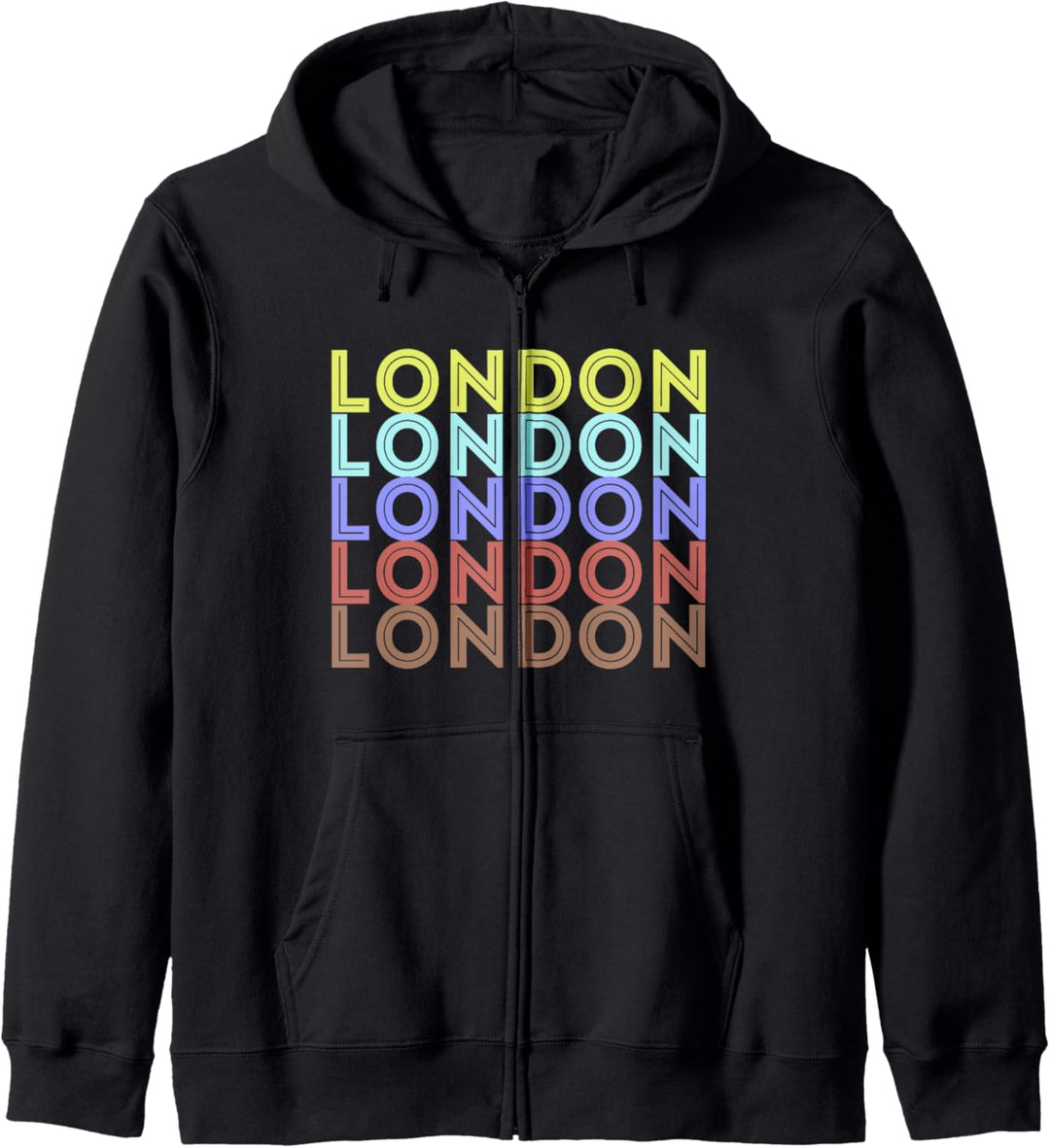 Vintage London Souvenir - Retro Modern Art London Kapuzenjacke