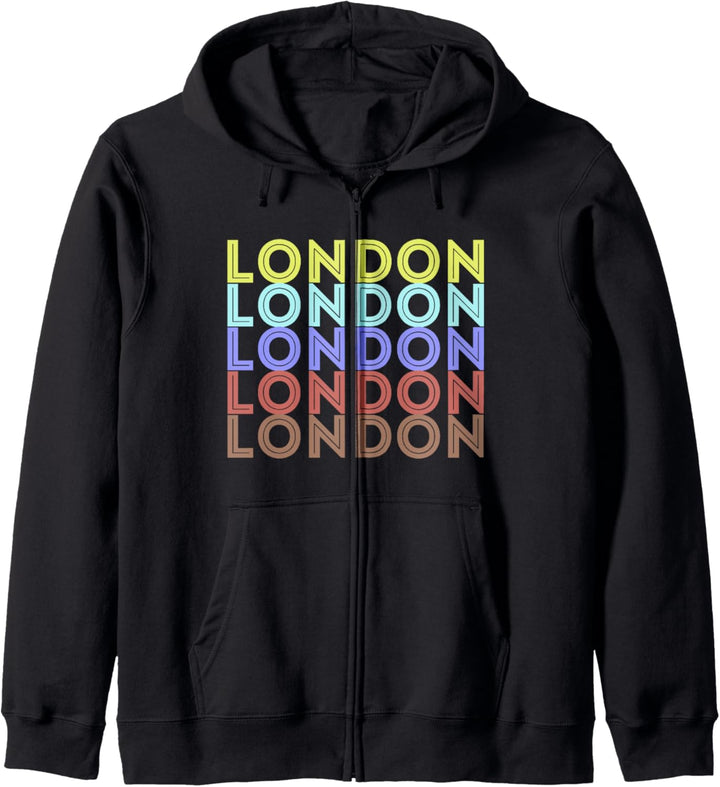 Vintage London Souvenir - Retro Modern Art London Kapuzenjacke