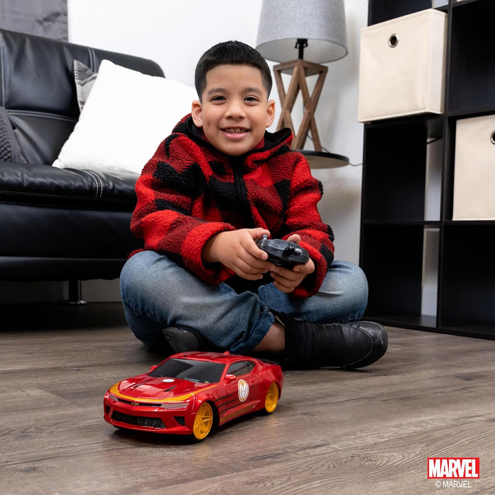 Jada Toys 253226000 Marvel RC, Iron Man 2016 Chevy, Chevrolet Camaro SS, Ferngesteuertes Auto, Turbo